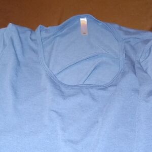LuLaRoe Blue Cut Out Long Sleeve Top